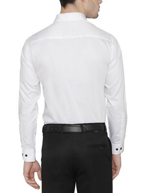 white cotton formal shirt - 14933281 - Standard Image - 3