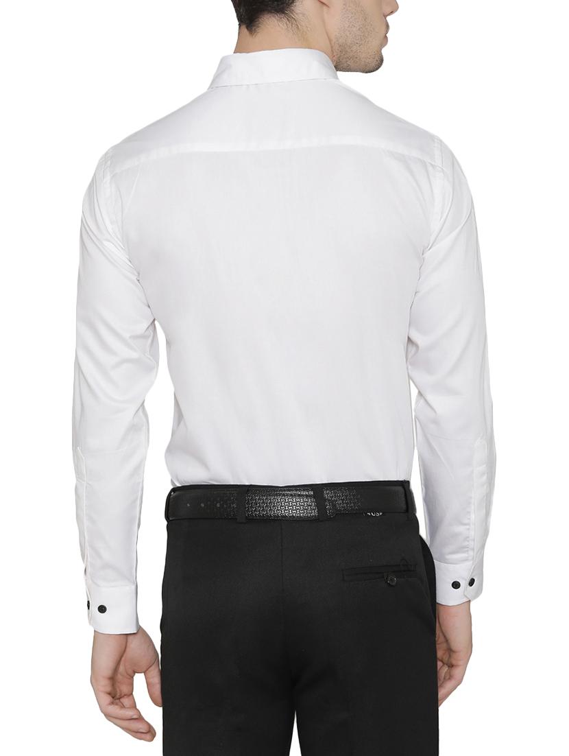 white cotton formal shirt - 14933281 - Zoom Image - 3