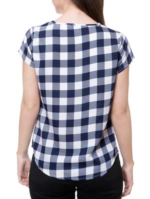 blue checkered top - 14933353 - Standard Image - 3