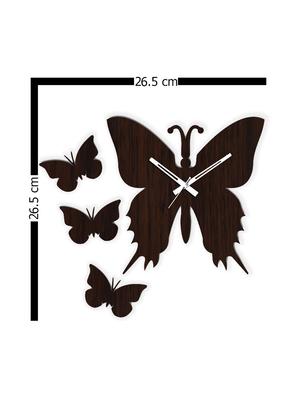 Decorative wooden brown wall clock - 14935810 - Standard Image - 3