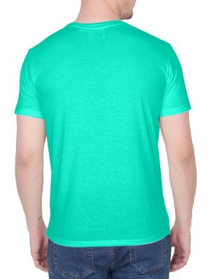 green cotton chest print tshirt - 14936176 - Standard Image - 3