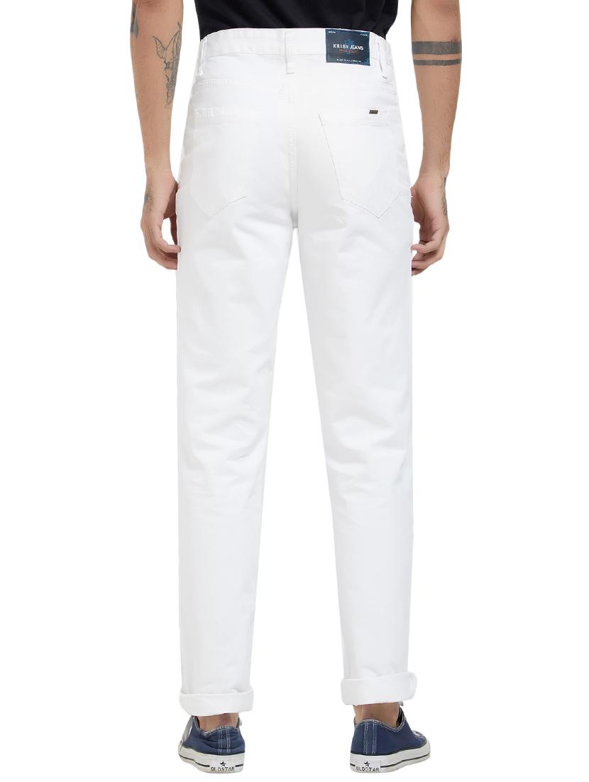 white denim plain jeans - 14937495 - Zoom Image - 3
