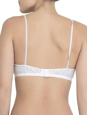 white blended knit minimizer bra - 14938590 - Standard Image - 3
