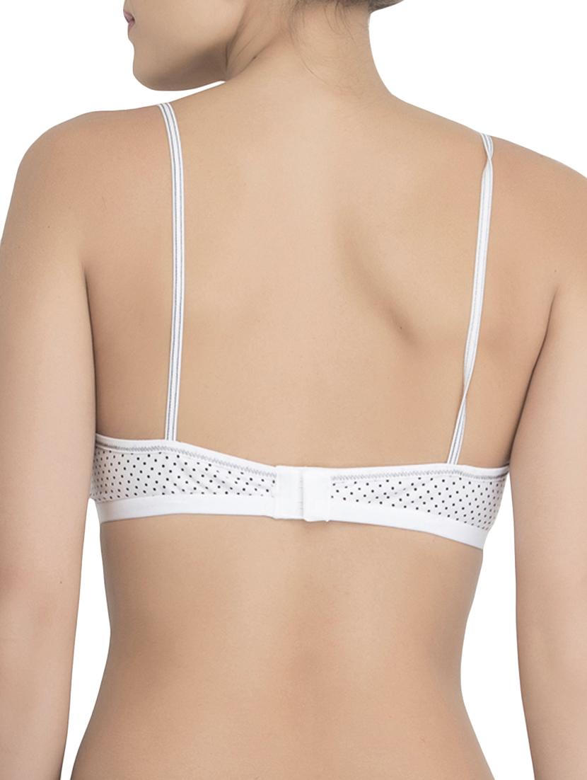 white blended knit minimizer bra - 14938590 - Zoom Image - 3