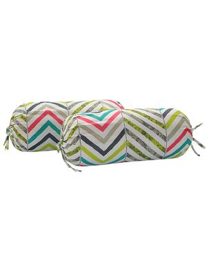 chevron diwan set with bolster and cushion covers (set of 6) - 14945257 - Standard Image - 3