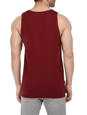 maroon cotton vest - 14946450 - Standard Image - 3