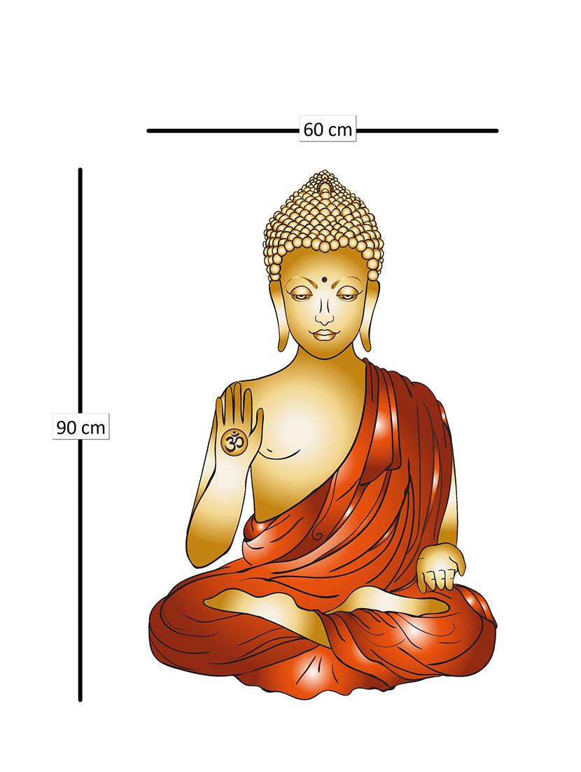 Buddha Multicolored Wall Sticker - 14948118 - Zoom Image - 3
