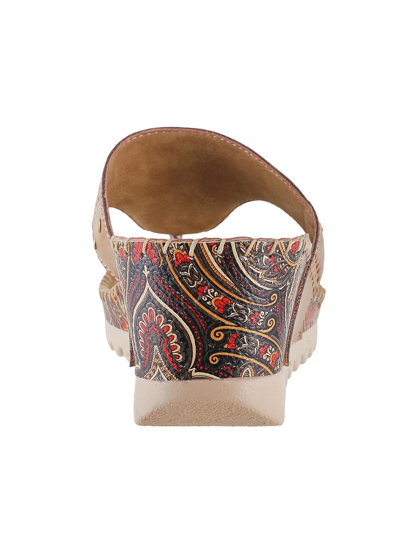 brown open thong wedge - 14949461 - Zoom Image - 3