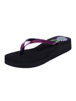 purple faux leather flip flop - 14953759 - Standard Image - 3