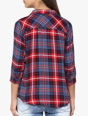 blue checkered shirt - 14954886 - Standard Image - 3