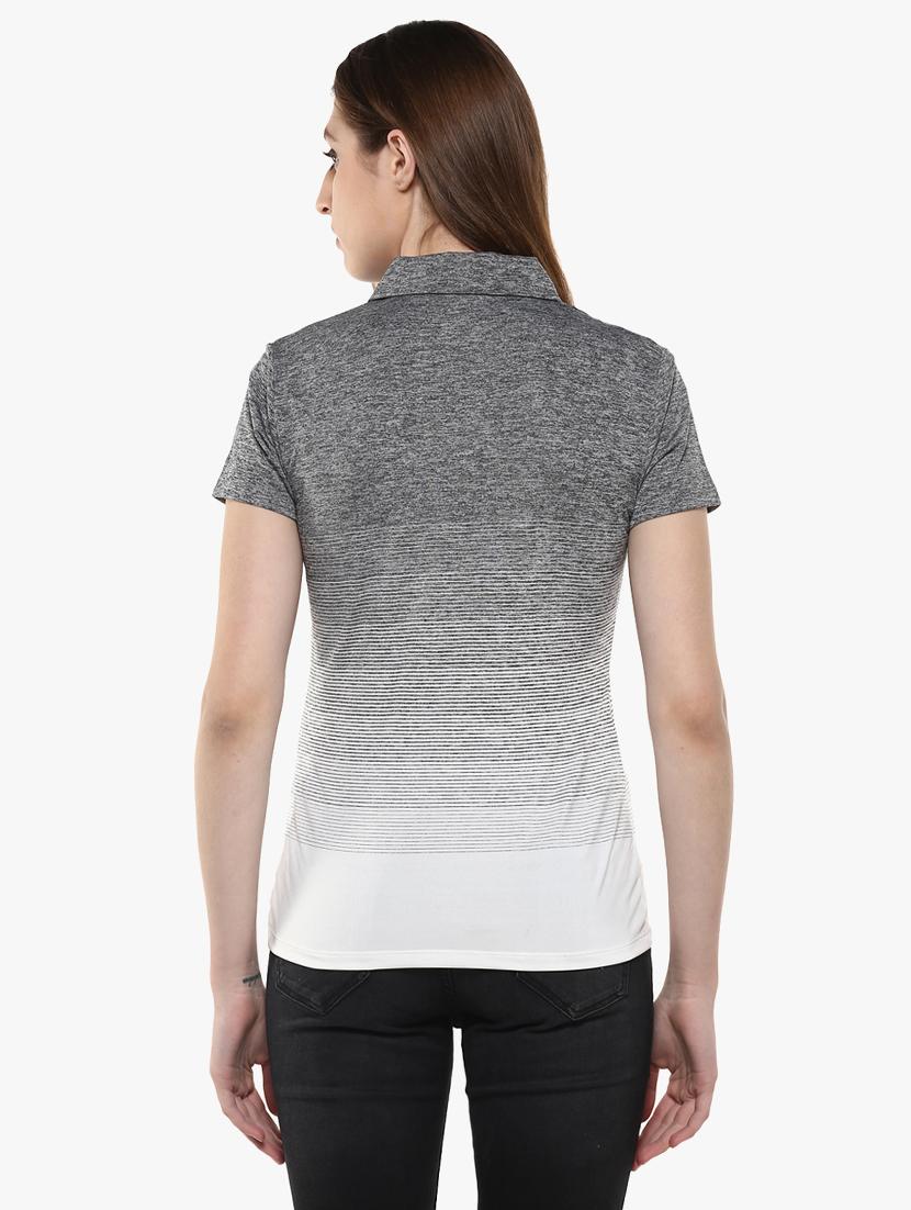 grey ombre polo neck tee - 14954957 - Zoom Image - 3