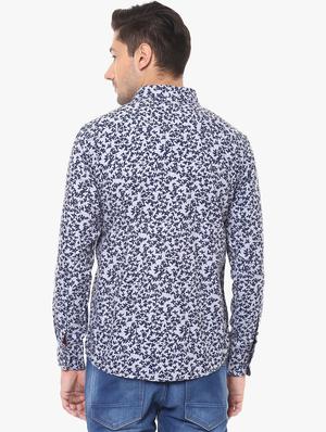 blue cotton casual shirt - 14955088 - Standard Image - 3