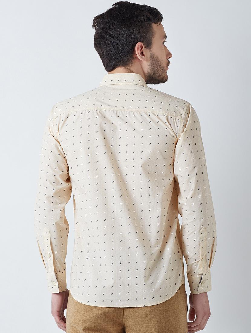 beige cotton casual shirt - 14955114 - Zoom Image - 3