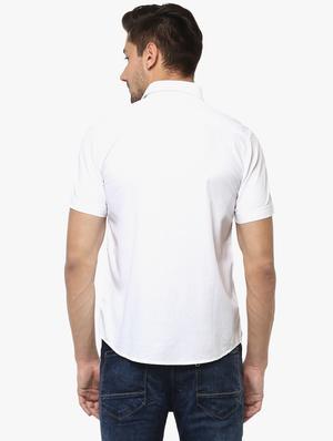 white cotton casual shirt - 14955185 - Standard Image - 3