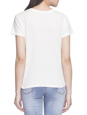 white printed cotton tee - 14956363 - Standard Image - 3