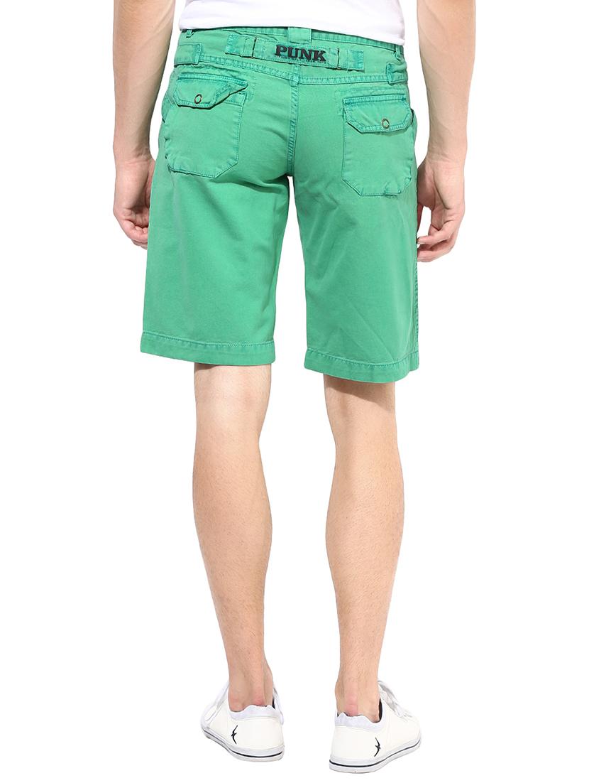 green cotton shorts - 14956788 - Zoom Image - 3