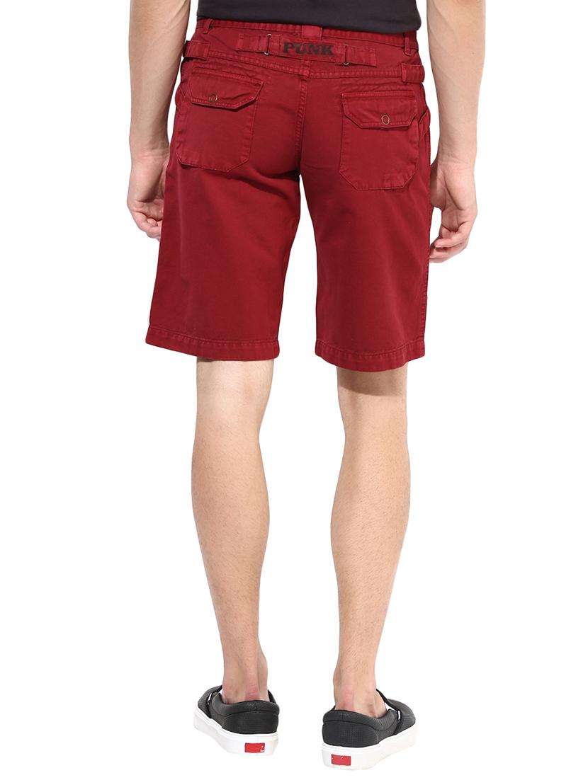 red cotton shorts - 14956789 - Zoom Image - 3