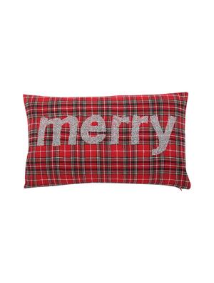 embroidered pillow cover ( 35 x 65 cm, pack of - 2, red) - 14958530 - Standard Image - 3