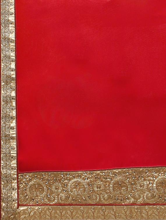 gold net embroidered panelled lehenga - 14959772 - Zoom Image - 6