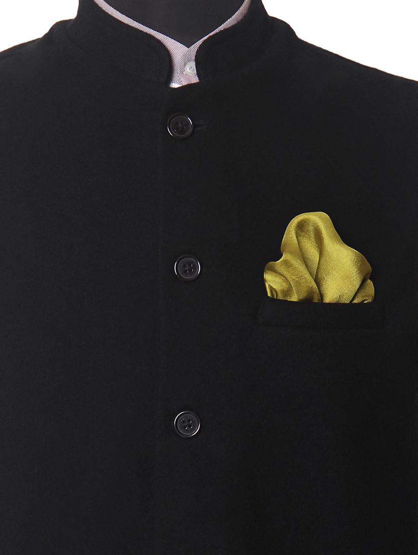 yellow silk pocketsquare - 14960176 - Zoom Image - 3