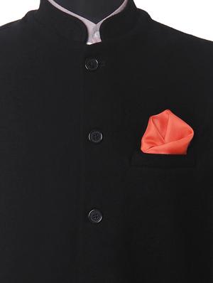 orange silk pocketsquare - 14960200 - Standard Image - 3