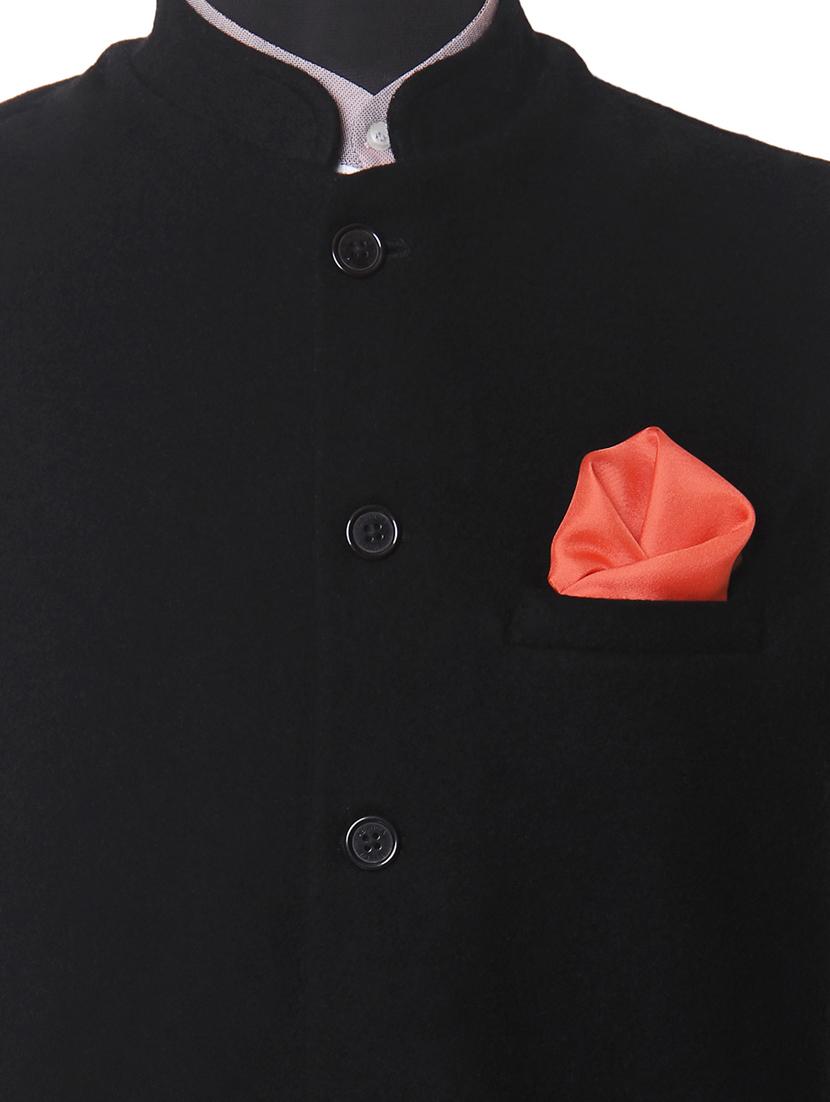 orange silk pocketsquare - 14960200 - Zoom Image - 3