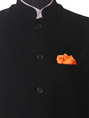 orange silk pocketsquare - 14960207 - Standard Image - 3