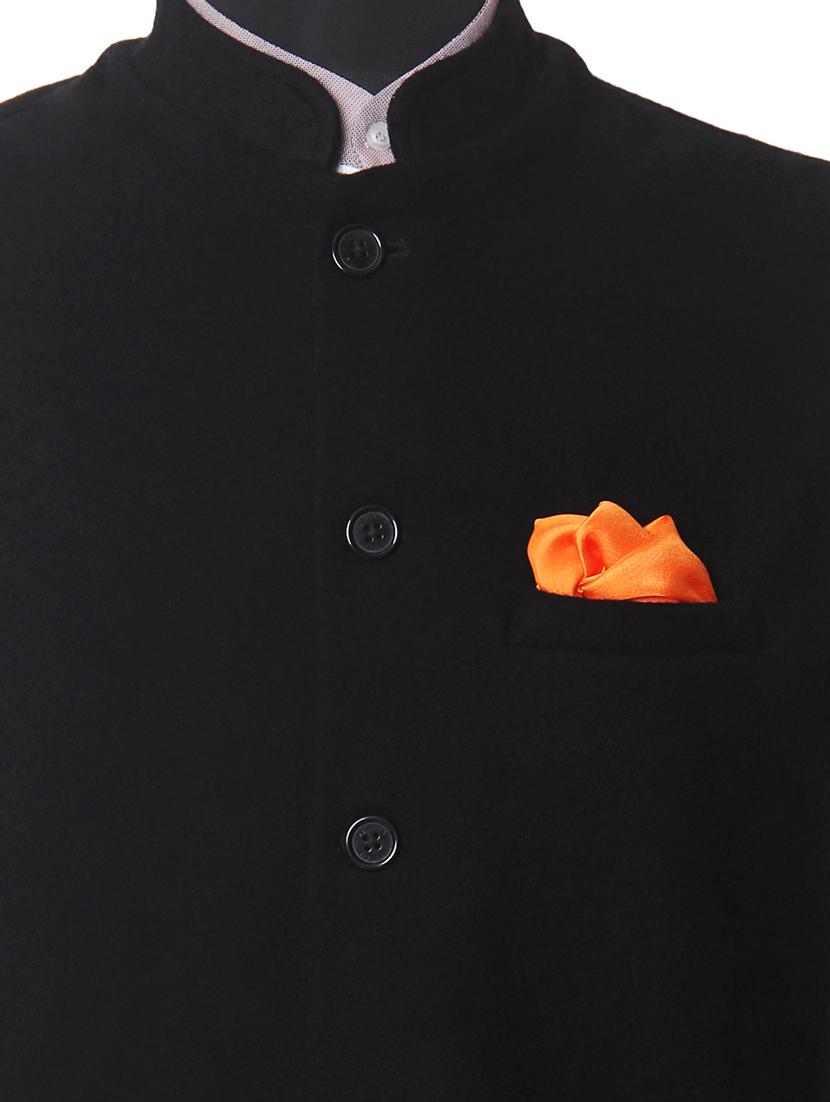 orange silk pocketsquare - 14960207 - Zoom Image - 3