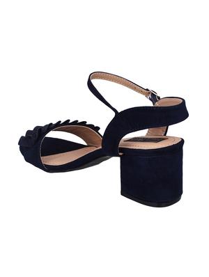navy ankle strap sandal - 14960995 - Standard Image - 3
