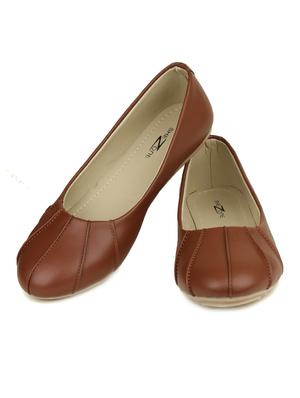 brown slip on ballerina - 14962167 - Standard Image - 3