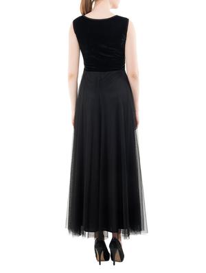 mesh panel maxi dress - 14964126 - Standard Image - 3