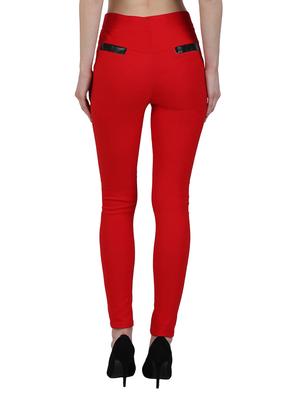 red cotton jeggings - 14965770 - Standard Image - 3
