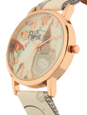 Time Machine printed Analog Watch - 14965827 - Standard Image - 3