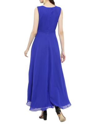 round neck asymmetric dress - 14966357 - Standard Image - 3