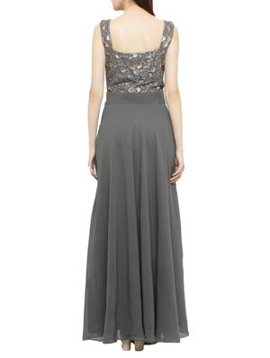 grey embellished maxi dress - 14966375 - Standard Image - 3