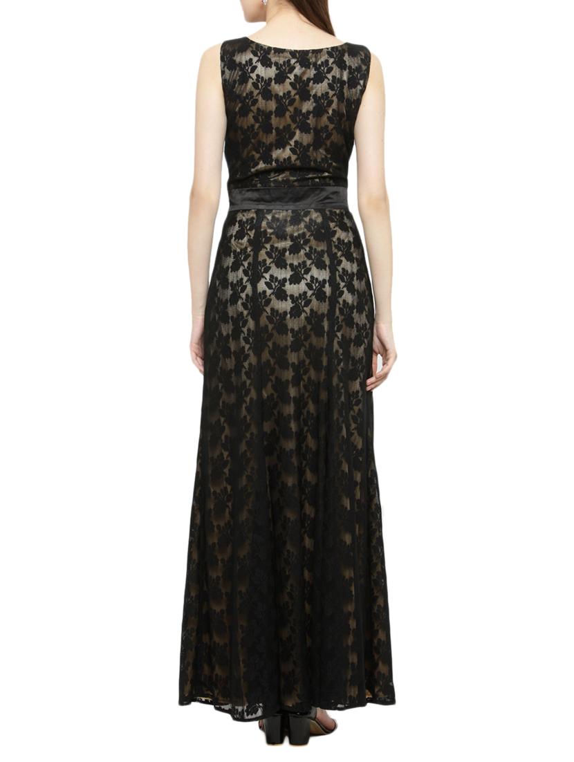 black laced gown dress - 14966390 - Zoom Image - 3