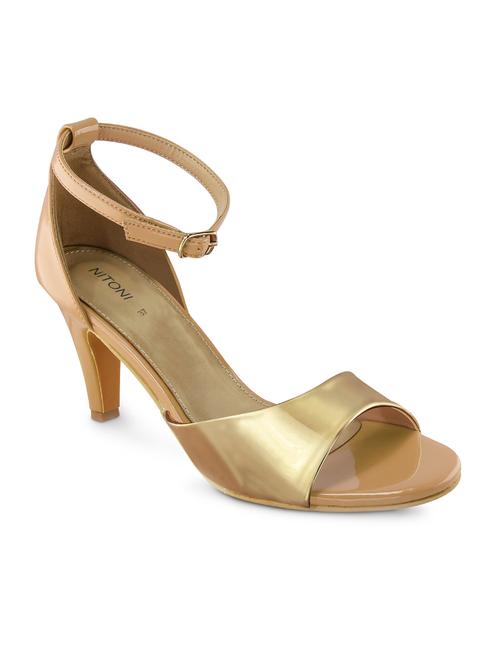 gold ankle strap sandal - 14966680 - Standard Image - 1