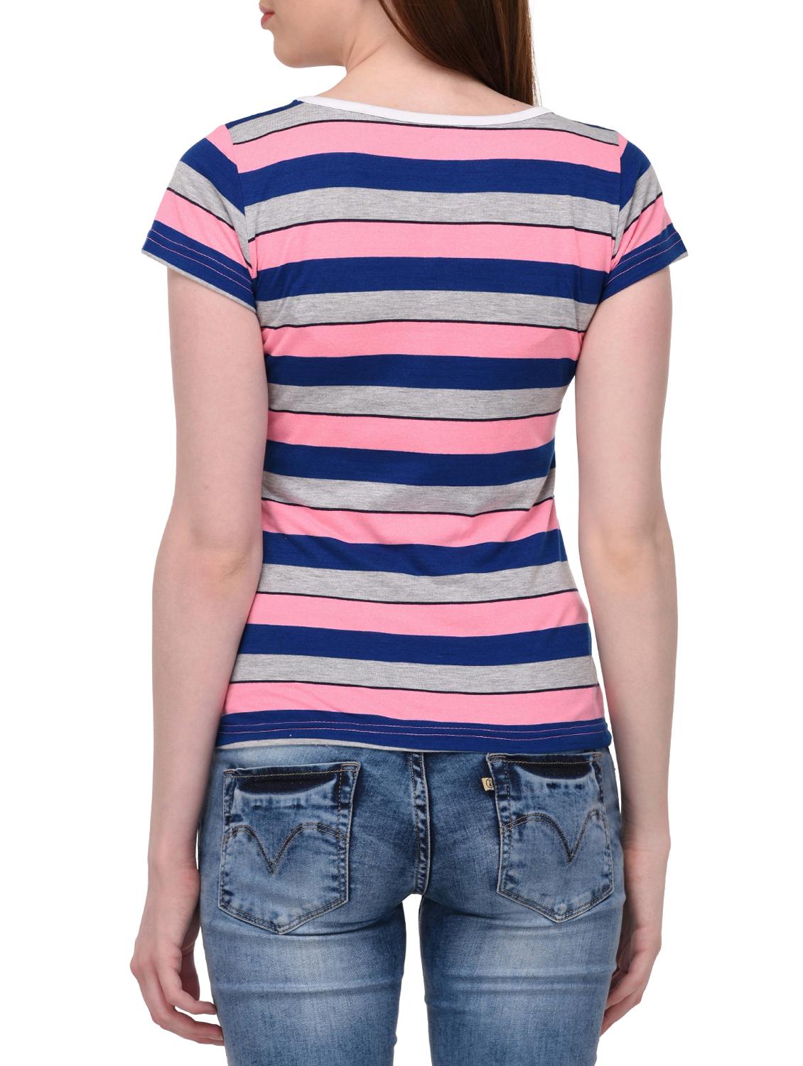 blue striped cotton tee - 14968089 - Zoom Image - 3