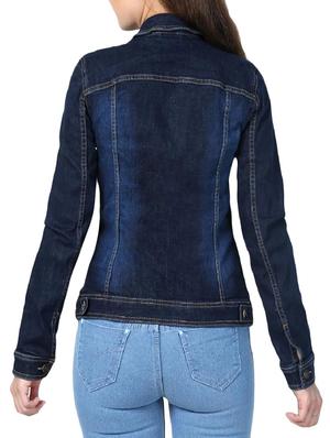 dark blue denim summer jacket - 14969661 - Standard Image - 3