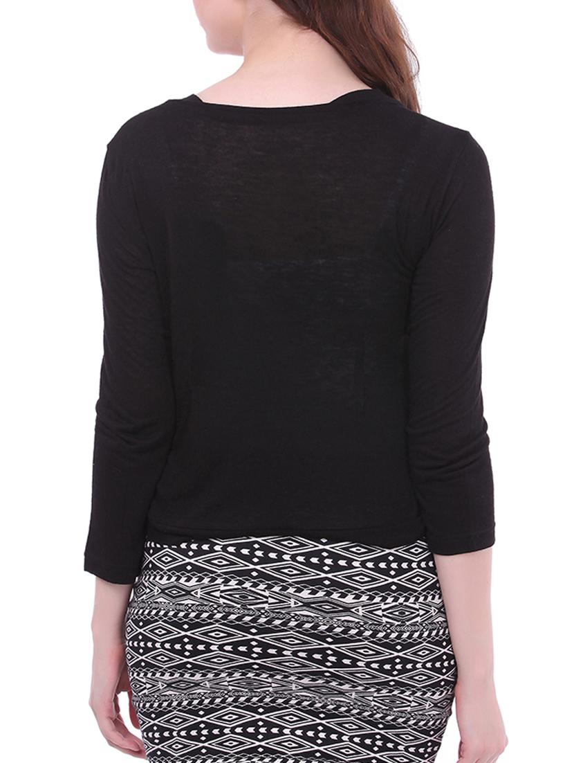 black viscose shrug - 14969767 - Zoom Image - 3