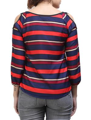 navy blue striped top - 14970809 - Standard Image - 3