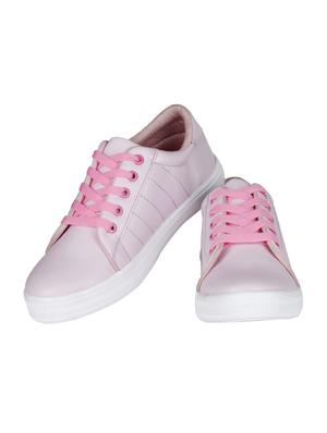 pink lace-up sneaker - 14973268 - Standard Image - 3