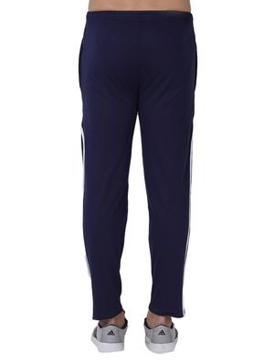 navy blue cotton full length track pant - 14974193 - Standard Image - 3