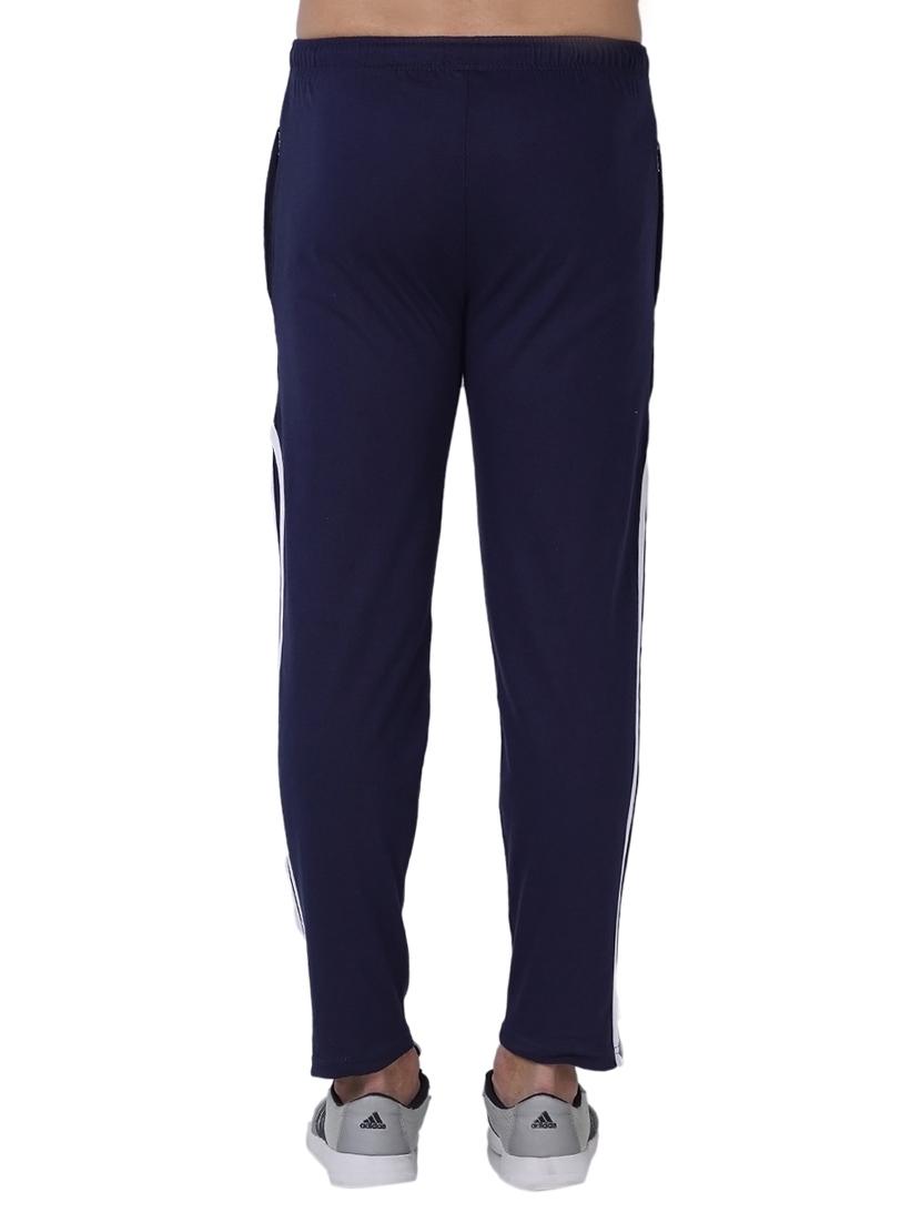 navy blue cotton full length track pant - 14974193 - Zoom Image - 3