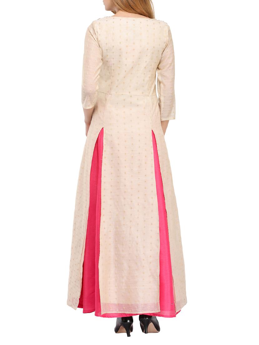 embroidered dual slit kurta palazzo set - 14979049 - Zoom Image - 3