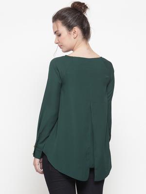 solid green layered top - 14984819 - Standard Image - 3