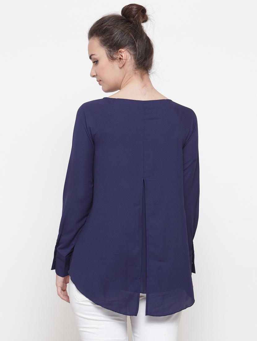 solid blue layered top - 14984820 - Zoom Image - 3