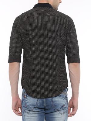 black cotton casual shirt - 14986981 - Standard Image - 3