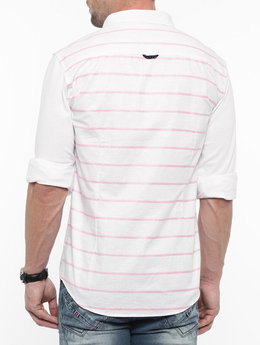 white cotton casual shirt - 14986992 - Zoom Image - 3