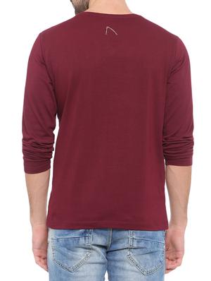 maroon cotton t-shirt - 14987088 - Standard Image - 3